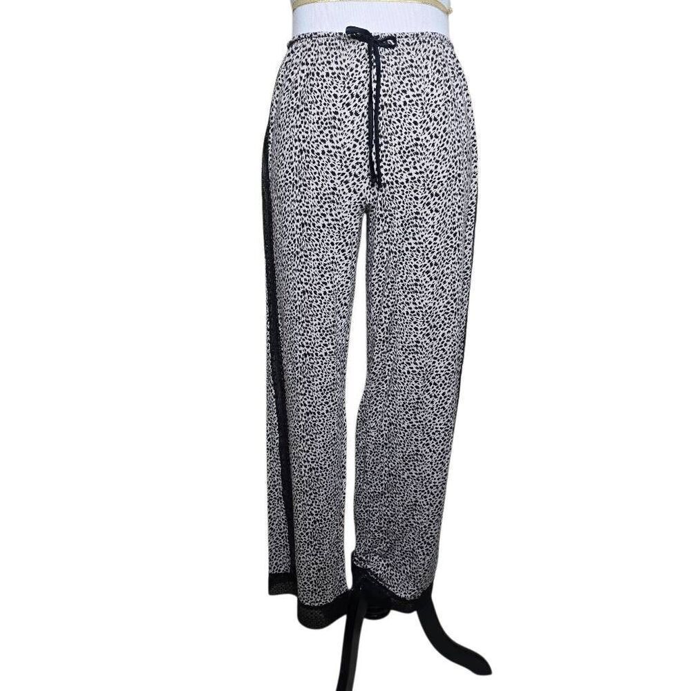Victoria's Secret Eyelet Pajama Pants Modal Blend White Coquette Medium